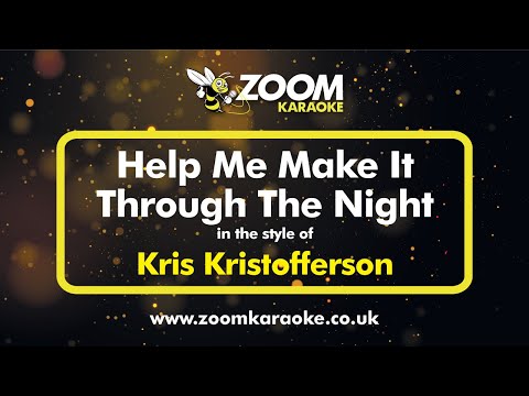 Kris Kristofferson – Help Me Make It Through The Night – Karaoke Version from Zoom Karaoke