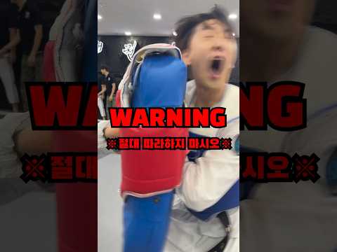 태권도에서 가장 강력한 발차기 과연 몇명이 버틸수있을까?(1~8명)#shots #shotsvideo #태권이즘