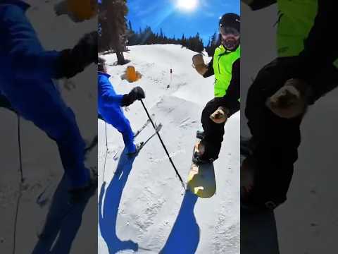 Ski instructor Hits me with Ski Pole