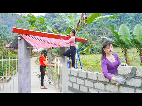 FULL VIDEO - Build New Gate To Replace Old Bamboo Gate, The Farm Life Off Grid. My Bushcraft