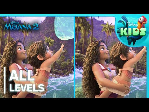 Spot the Difference | Level: ALL LEVELS | Moana 2 | Disney Kids