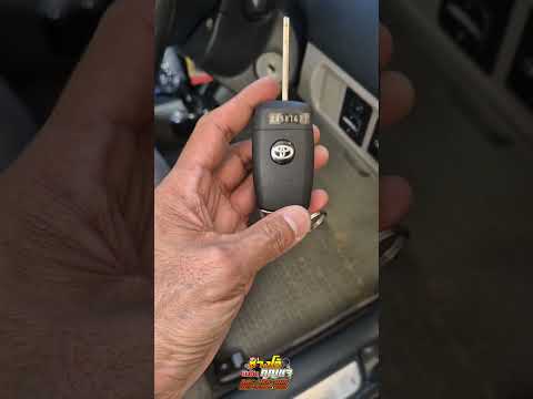 รีโมทรถ toyota vios แบบพับได้ ติดตั้งใหม่ในกรณีที่ไม่มีรีโมท ช่างโอ้ กุญแจ จัดให้ 063-639-7132