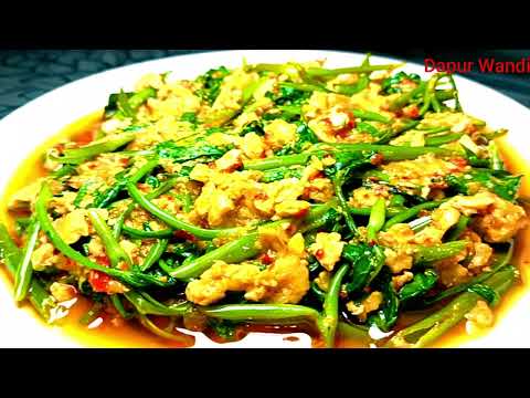 Resep Tumis Kangkung Tempe Kuwah Pedas