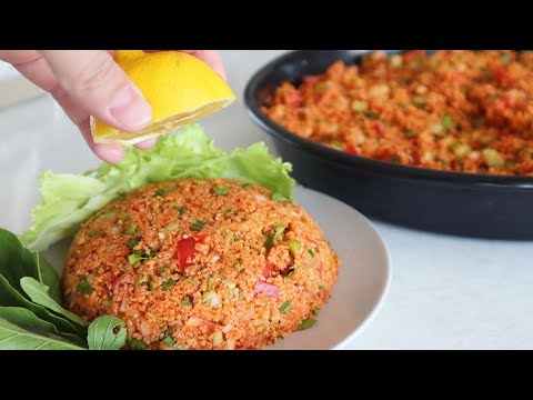 ASLA BİR TABAK YETMEZ 😋 YİYENLER TADINA BAYILIR 😍 Kısır tarifi - Kısır nasıl yapılır?