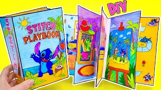 Stitch’s Playbook Adventure! 🧵🧼🧃 DIY Fun, Games & Full Tutorial