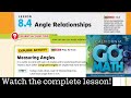 Angle Relationships and Properties