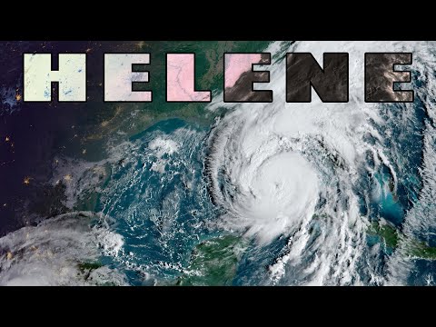 Hurricane Helene time lapse, full life cycle [4K]