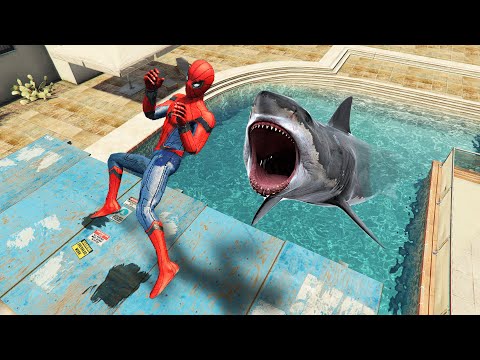 GTA 5 Epic Ragdolls Spiderman Compilation #73 (Jumps/Falls, Funny Moments)