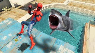 GTA 5 Epic Ragdolls Spiderman Compilation #73 (Jumps/Falls, Funny Moments)