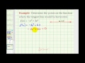 Understanding Horizontal Tangent Lines