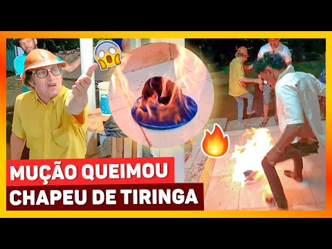 MUÇÃO QUEIMA CHAPEU DE TIRINGA E ELE VAI PRA CIMA!