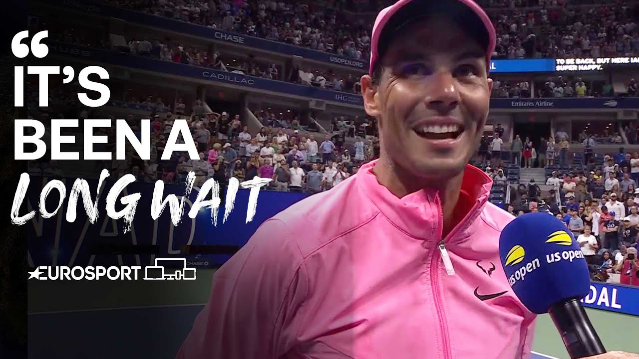 Rafael Nadal reacts after first US Open win since 2019 | 2022 US Open | Eurosport tennis￼