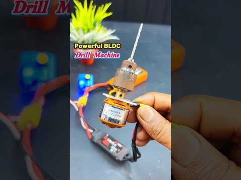 Homemade Drill Machine Using BLDC Motor | Powerful DIY Power Drill #shorts #drill #motor