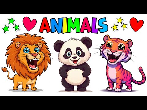 Fun Forest Animals Adventure! 🦁🐘🐯 | Learn Jungle Friends for Kids 🌳✨