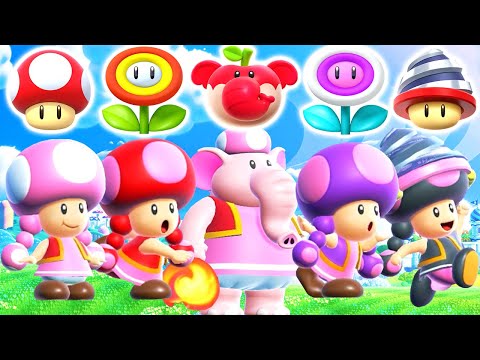 Super Mario Bros. Wonder - All Toadette Power-Ups