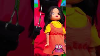 DIY Squid Game doll with a shocking secret 🤯🚦🤫 #squidgame #diyproject