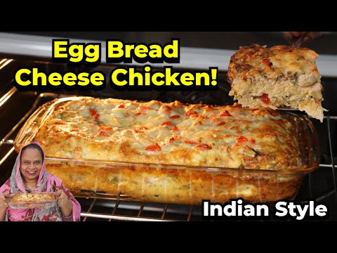 Egg Bread Cheese Chicken ! | Indian Style | Breakfast Recipe