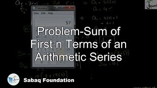 Problem-Sum of First n Terms of an Arithmetic Series