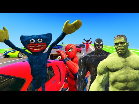 GTA 5 Superheroes Epic Race (Stunts, Challenges) ep.6