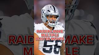 Raiders News! Las Vegas Mae’s multiple roster moves #raiders #shorts #nfl