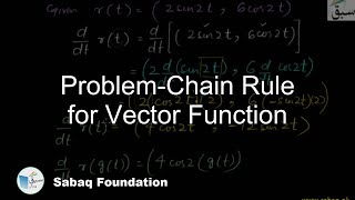 Problem-Chain Rule for Vector Function