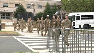 YouTube video thumbnail: National Guard Offers a 1-Year Review of Work in DC
