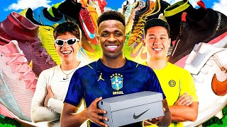 FEZ O GOL? GANHA UMA CHUTEIRA DA NIKE! Ft. VINI JR!! 😱*FILA DE CHUTEIRAS HARDCORE*