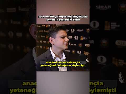 Satranç Dünya Kupasında Büyükusta Yenen 14 Yaşındaki Türk #shorts