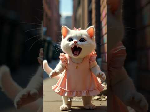 ðąðĨ Tiny Kitten vs the Black Cat Gang ðŦðĨ #cat #cattales #catfunny #animation
