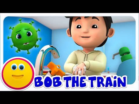 Bob The Train による未就学児向けの日本語学習ビデオ「手を洗え」