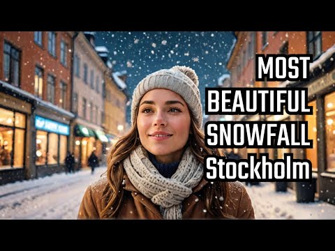 Is This The MOST BEAUTIFUL Snowfall In Stockholm This Year?