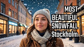 Is This The MOST BEAUTIFUL Snowfall In Stockholm This Year?