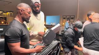 Jamie Foxx & Lebron James Pickleball