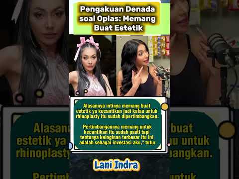 Pengakuan Denada soal Oplas: Memang Buat Estetik #denada #gofarhilman #shorts