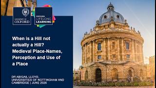When is a Hill not actually a Hill? Medieval Place-Names, Perception and Use of a Place