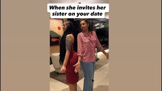 When she invites her sister on your date ft @NadiaAdelay @Missskaylaxx #sirbigdre #comedy #date 