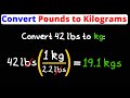Converting Pounds to Kilograms: A Dimensional Analysis Challenge