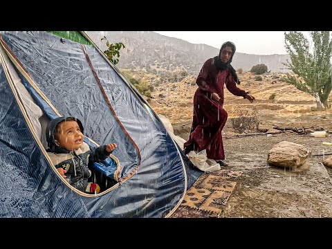 Rainy Day Resilience: A Mother's Sacrifice for Her Children