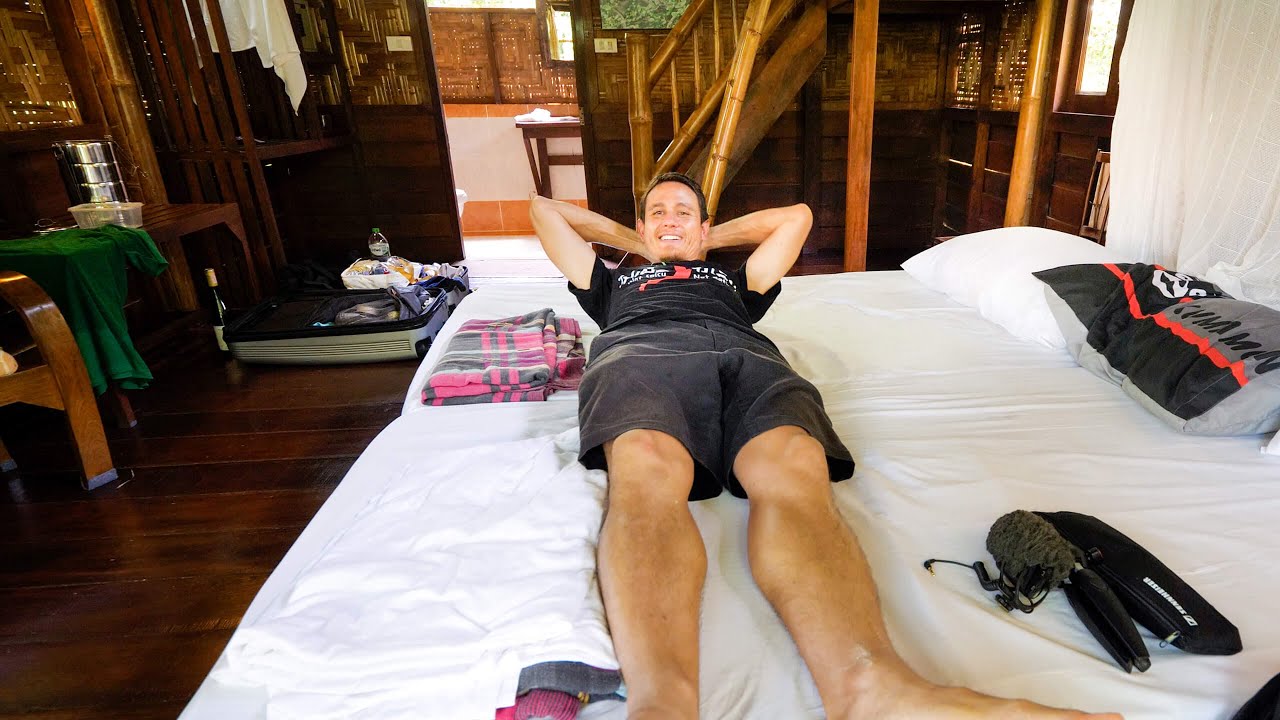 Jungle Treehouse Tour + Night Safari! - Khao Sok National Park - Our Jungle Camp - Mark Abroad