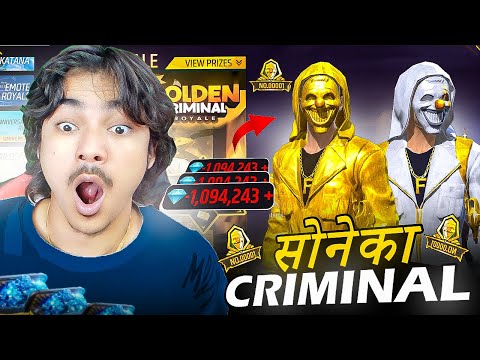 Finally i Got New Golden White Criminal😱 Wasting 100000 Diamonds💎 Must Watch !!