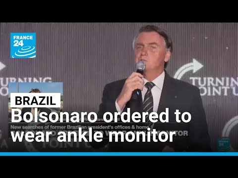 YouTube video thumbnail: New Searches in Brazil: Jair Bolsonaro Ordered to Wear Ankle Monitor
