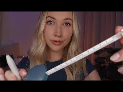 ASMR Facial Expression Analysis | Face Measurements & Note Taking (writing sounds) ✨