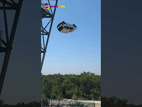 Car Dropped from 150ft on Trampoline #shorts  #test #facts