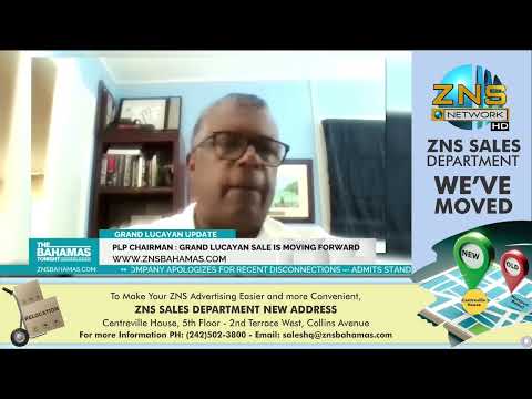 YouTube video thumbnail: PLP Chairman: Grand Lucayan Sale Is Moving Forward