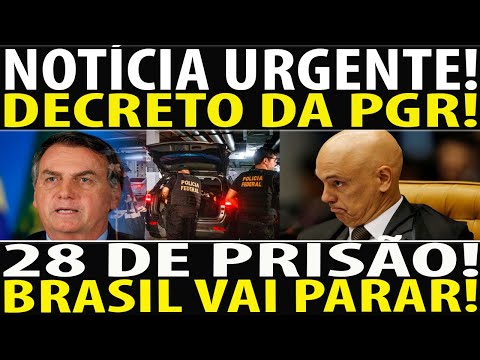 MEU DEUS! PGR ACENDE O PAVIL DA DINAMITE - 28 ANOS DE PRISÃ0! MORAES PERSEGUE BOLSONARO!