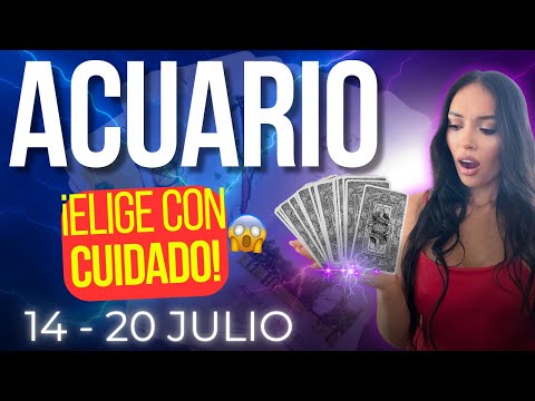 ACUARIO Esta semana algo se activa en secreto... ¡y tú tienes la llave!💥(Tarot 14–20 julio)