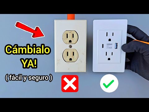 🔥 Cómo CAMBIAR un ENCHUFE VIEJO por uno NUEVO | PASO A PASO y SIN ERRORES⚡️