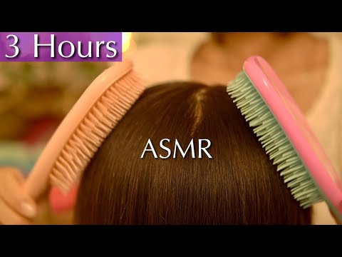 3 Hours of Relaxing ASMR Hair Brushing for Deep Sleep | No Talking