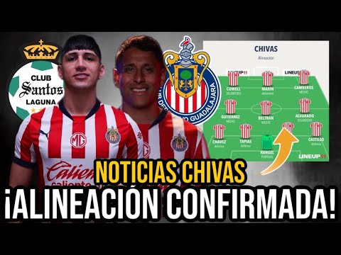 🚨¿DÓNDE VER GRATIS el CHIVAS vsSANTOS? ¿JUEGA PULIDO y ROMO? ¡ALINEACIÓN CONFIRMADA! NOTICIAS CHIVAS