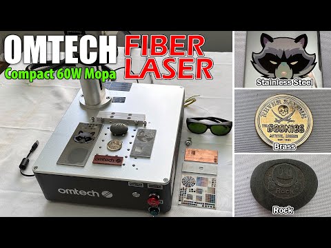 OMTECH Compact 60W MOPA Fiber Laser - ENGRAVING EVERYTHING EASILY!